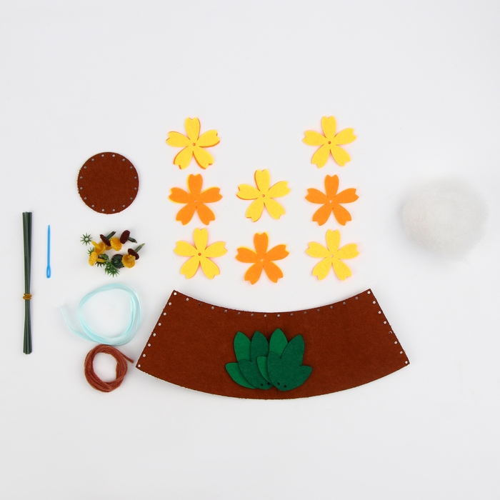 Набор для творчества. Букет из фетра в горшочке &laquo;Подсолнухи&raquo;