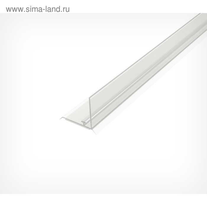 Ограничитель передний пластиковый с Т-профилем и магнитным скотчем, 1000&times;32&times;30 мм, прозрачный