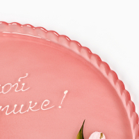 Поднос Любимой бабушке! Красный