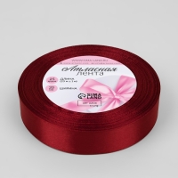 Лента атласная, 20 мм &times; 23 &plusmn; 1 м, цвет вишнёвый №37