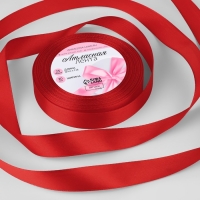Лента атласная, 20 мм &times; 23 &plusmn; 1 м, цвет красный №26