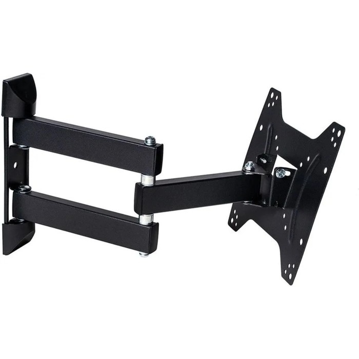 Кронштейн Kromax DIX-24, для ТВ, наклонно-поворотный, 15-55", до 35 кг, 38-140 мм, черный