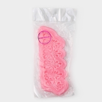 Молд Доляна &laquo;Тесьма&raquo;, силикон, 17&times;6,5 см, цвет розовый