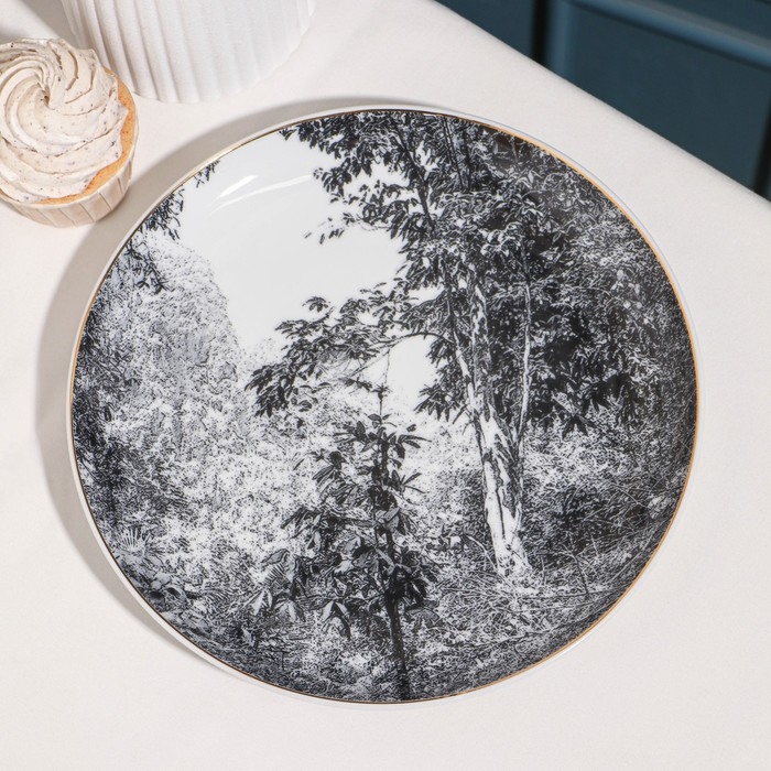 Тарелка &laquo;Пейзаж&raquo;, d=21 см, фарфор