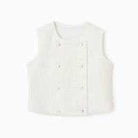 Жилетка для девочки, MINAKU :Party Dress, цвет белый, рост 158 см