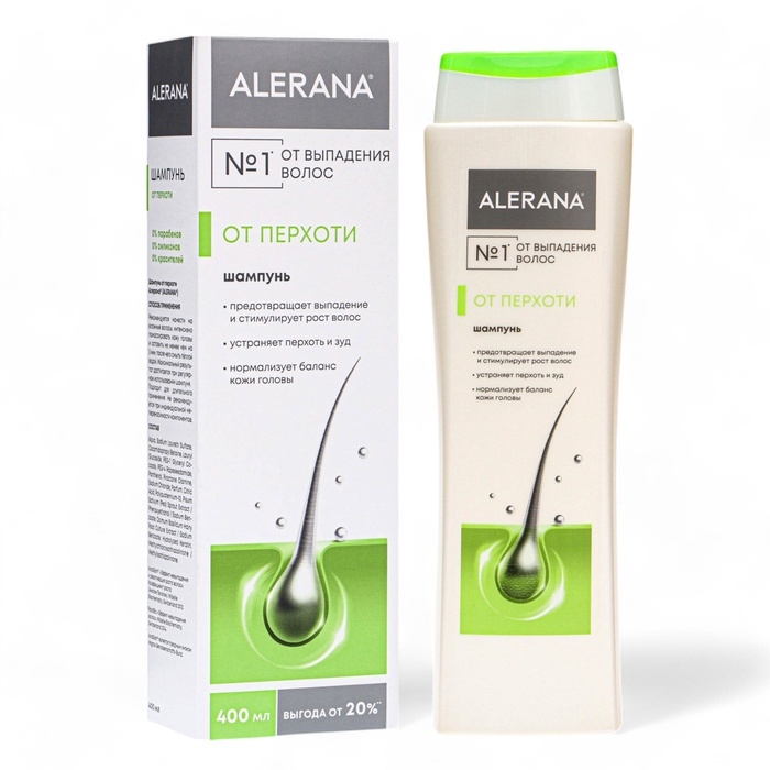 Шампунь для волос Алерана против перхоти, 400 мл Шампунь для волос Алерана против перхоти, 400 мл