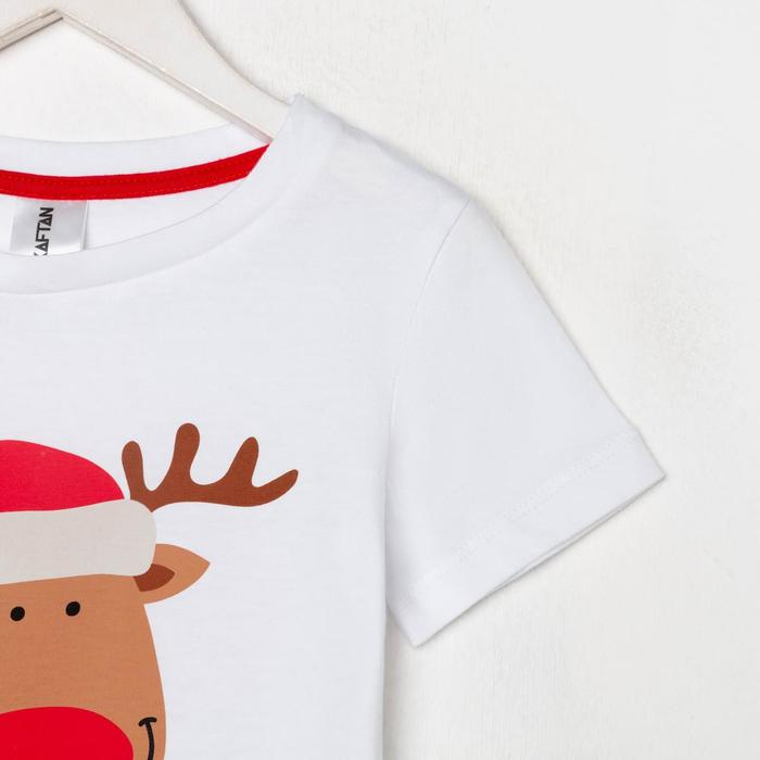 Футболка детская KAFTAN "Merry Xmas" р.32 (110-116)