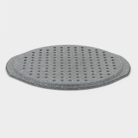 Форма для пиццы перфорированная Доляна &laquo;Элин Мрамор. Пицца&raquo;, 36&times;33 см, с ручками, антипригарное покрытие, цвет серый