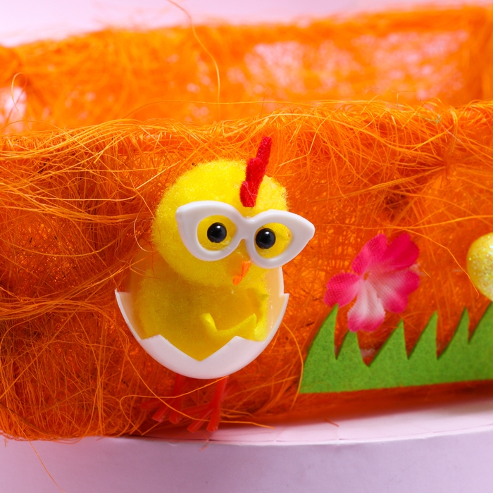 Пасхальная декоративная корзинка Пасхальная декоративная корзинка "Радость" 20х18х7 см