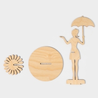 Салфетница деревянная &laquo;Девушка с зонтиком&raquo;, 25&times;13&times;13 см