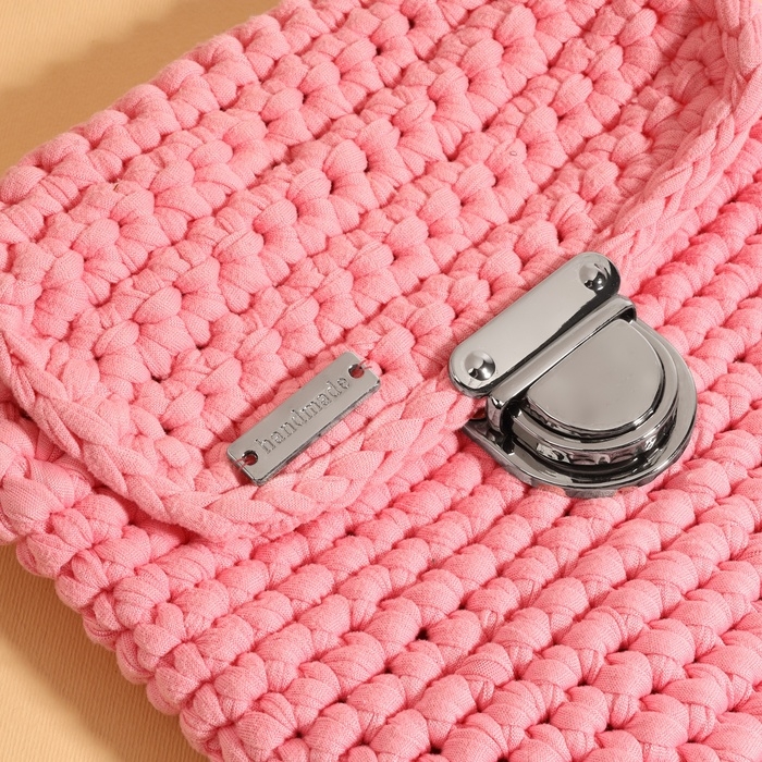 Набор нашивок из металла &laquo;Hand made&raquo;, 3,2 &times; 1 см, 10 шт, цвет серебряный