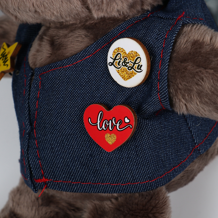 Мягкая игрушка &laquo;Малыш Lu в жилете&raquo;, заяц, 25 см