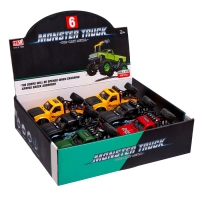 Машина металлическая «Джип», открываются двери, капот, инерция, МИКС Машина металлическая «Джип», открываются двери, капот, инерция, МИКС