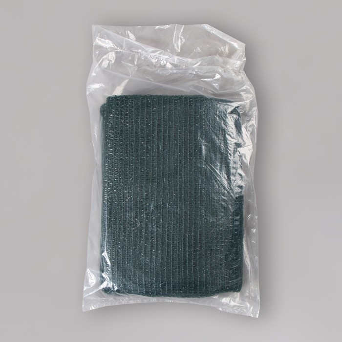 Сетка фасадная затеняющая, 3 &times; 5 м, плотность 35 г/м&sup2;, тёмно-зелёная