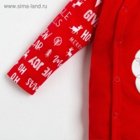 Комбинезон Крошка Я "Happy winter 2", рост 62-68 см, красный Комбинезон Крошка Я "Happy winter 2", рост 62-68 см, красный