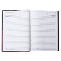 Ежедневник недатированный на сшивке, А5, 160 листов, картон 7БЦ, матовая ламинация, выборочный лак "Нежный цветок"