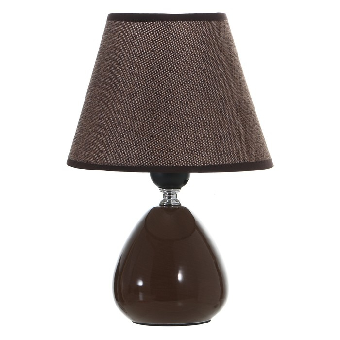 Лампа настольная "Инканто" 1х40Вт Е27 коричневый 18х18х27 см RISALUX