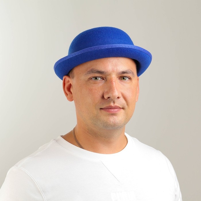 Карнавальная шляпка с лентой, р. 56, цвета МИКС