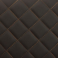 Органайзер кофр в багажник автомобиля Cartage саквояж, экокожа стеганая, 50 см, коричневый