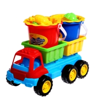 Набор для игры в песке «Грузовик», 10 предметов Набор для игры в песке «Грузовик», 10 предметов