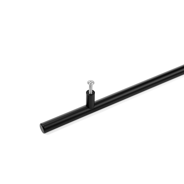 Ручка рейлинг CAPPIO, нерж. сталь, d=12 мм, м/о 224 мм, цвет черный, фасовка 500