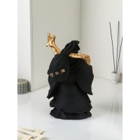 Фигура &laquo;Нэцкэ&raquo;, полистоун, 40 см, цвет черный матовый