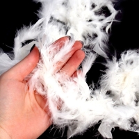 Карнавальный шарф, 1,8 метра, цвет белый