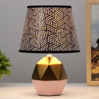 Настольная лампа "Румби" E14 40Вт золото розовый 20х20х29 см RISALUX Настольная лампа "Румби" E14 40Вт золото розовый 20х20х29 см RISALUX