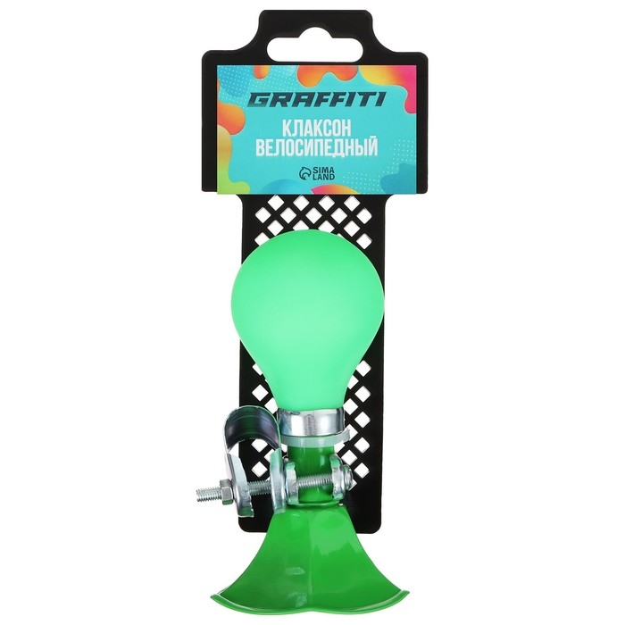 Клаксон GRAFFITI, стальной, цвет зелёный Клаксон GRAFFITI, стальной, цвет зелёный