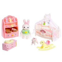 Игровой набор «Зайчик: детская комната» с набором мебели, питомцем и аксессуарами, МИКС Игровой набор «Зайчик: детская комната» с набором мебели, питомцем и аксессуарами, МИКС