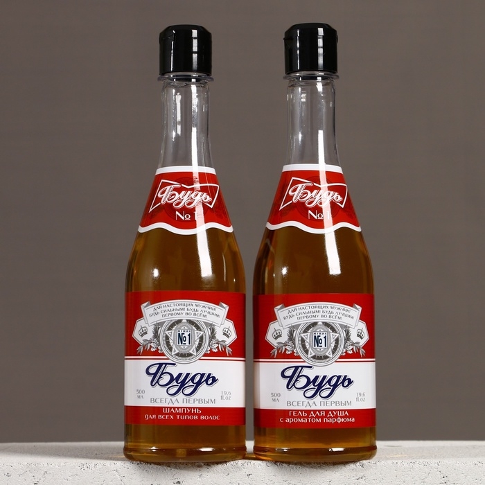 Подарочный набор ЧИСТОЕ СЧАСТЬЕ &laquo;Будь&raquo;: гель для душа и шампунь для волос пиво, 2х500 мл