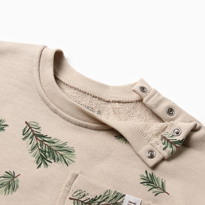 Новый год. Джемпер Крошка Я Новый год. Джемпер Крошка Я "Еловые веточки", рост 86-92 см