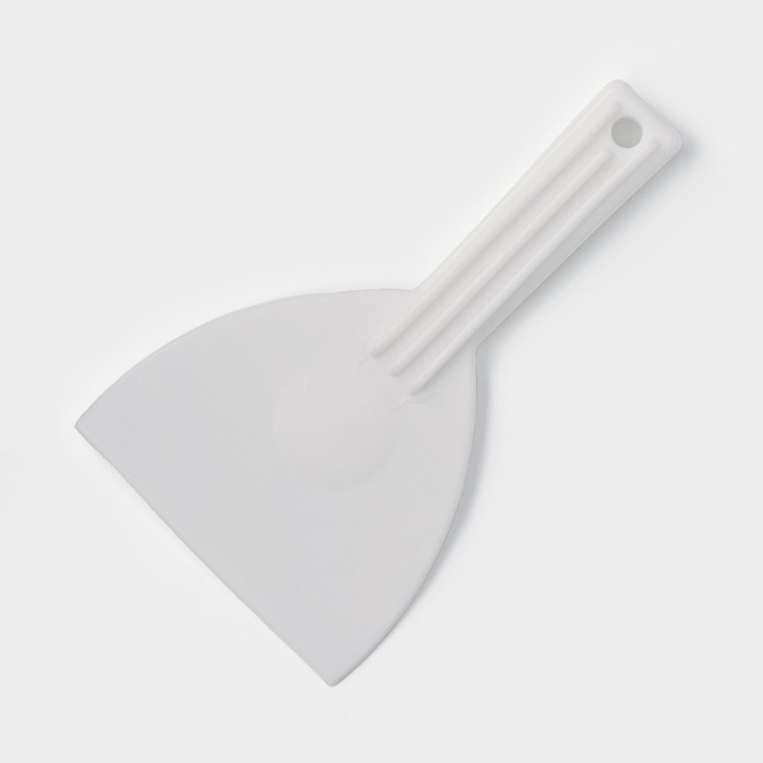 Шпатель кондитерский с ручкой Доляна, 16,5&times;9,5 см, цвет белый