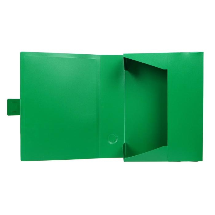 Папка-короб архивная А4, корешок 80 мм, пластик, Calligrata, вырубная застежка, зелёная, до 700 листов Папка-короб архивная А4, корешок 80 мм, пластик, Calligrata, вырубная застежка, зелёная, до 700 листов