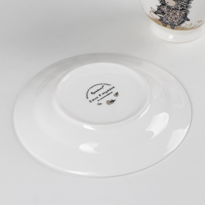 Чайная пара «Ёжик в тумане», 440 мл, блюдце d=17 см Чайная пара «Ёжик в тумане», 440 мл, блюдце d=17 см