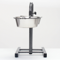 Регулируемая разноуровневая подставка 40 см с 2 мисками по 2,8 л