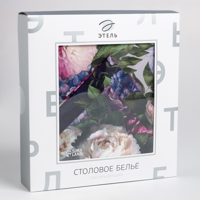 Скатерть &laquo;Этель&raquo; &laquo;Цветочный этюд&raquo; 150 &times; 180 см, хлопок 100 %, саржа 190 г/м&sup2;