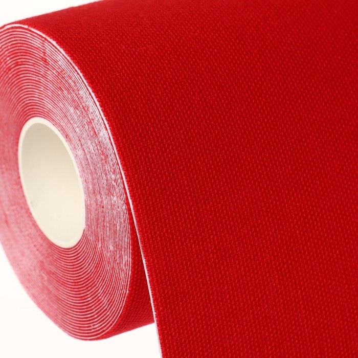 Кинезио - тейп, 10 см &times; 5 м, цвет красный