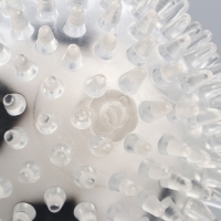 Игрушка для собак "Мяч футбол 2 в 1", TPR+винил, 9,5 см, прозрачная/чёрная/белая Игрушка для собак "Мяч футбол 2 в 1", TPR+винил, 9,5 см, прозрачная/чёрная/белая