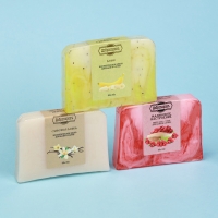 Набор мыла в спайке 3 шт "Сливочная ваниль, Малина, Банан" по 80г Набор мыла в спайке 3 шт "Сливочная ваниль, Малина, Банан" по 80г
