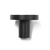 Ручка-кнопка CAPPIO, d=25 мм, h=20 мм., латунь, цвет черный Ручка-кнопка CAPPIO, d=25 мм, h=20 мм., латунь, цвет черный