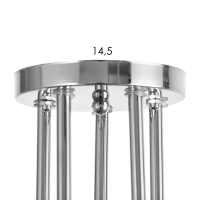 Люстра "Мона" 3х60Вт Е27 Хром, чёрный 53х53х28см Люстра "Мона" 3х60Вт Е27 Хром, чёрный 53х53х28см