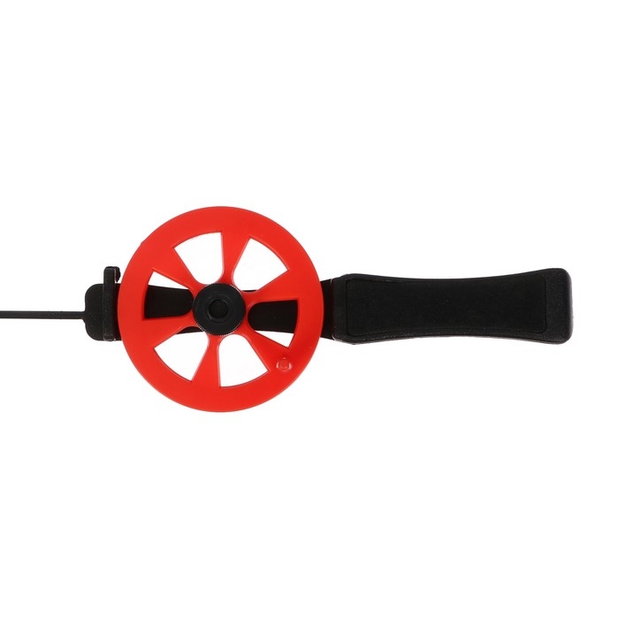 Удочка зимняя, ручка пластик, направляющая лески, красная, HFB-15 Удочка зимняя, ручка пластик, направляющая лески, красная, HFB-15