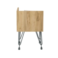 Тумба прикроватная Liverpool 35х35х48 см, дуб крафт золотой, чёрный