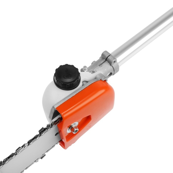 Насадка на триммер ТУНДРА, бензопила, 12 Насадка на триммер ТУНДРА, бензопила, 12", 44 звена, посадочное место 26 мм, шкив 9 зубьев