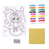 Набор для творчества. Сияющая фреска &laquo;Крутая девчонка&raquo;