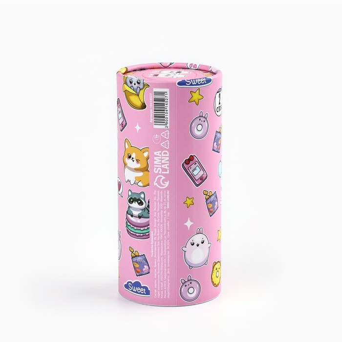 Салфетки бумажные в тубусе &laquo;Милашки&raquo;, 50 шт, двухслойные