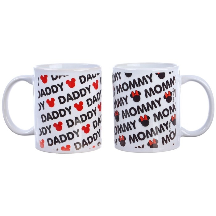 Набор парных кружек, 350 мл "Mammy, Daddy", Микки и друзья