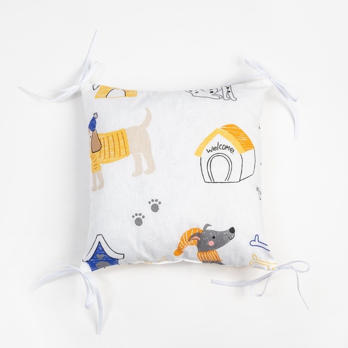 Бортики в кроватку Крошка Я "My doggy" (35х35 см - 8 шт), 100% хлопок