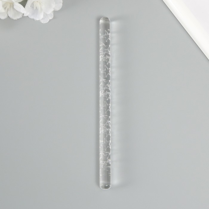 Скалка для творчества акрил Скалка для творчества акрил "Звёзды" 16х1 см